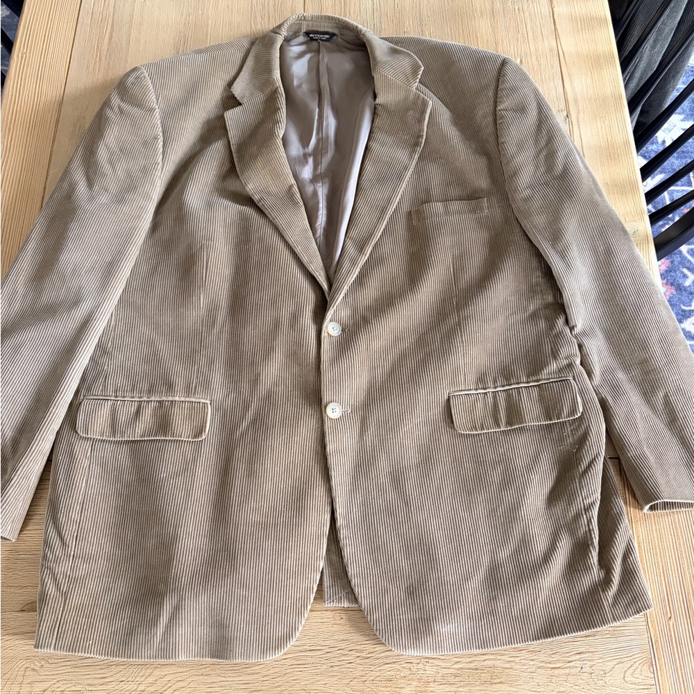 Chaps Ralph Lauren Light Brown Corduroy Sport Coat